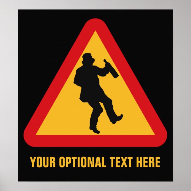 Poster anpassningsbar för körningsvarning (Framsidan)