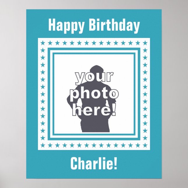 poster anpassningsbar FOTO, TEXT & FÄRG (Framsidan)