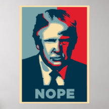Poster antitrumporlek - Poster NOPE