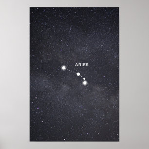Poster Aries Zodiac Constellation