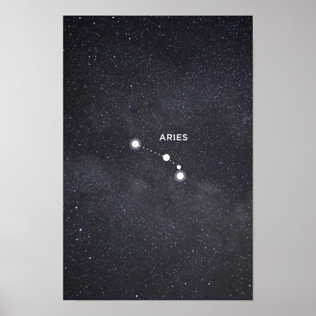 Poster Aries Zodiac Constellation (Framsidan)