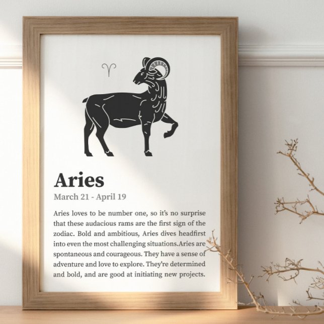 Poster Aries Zodiac-tecken (Skapare uppladdad)