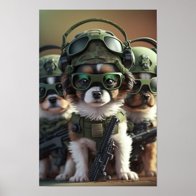 Poster Art Army Hundar (Framsidan)
