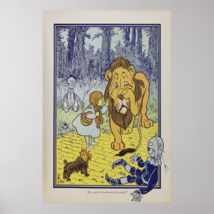 POSTER ART - GUARD OF OZ - DOROTHY COWARDLY LEJON