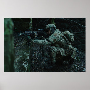 Poster Art Militär Soldat