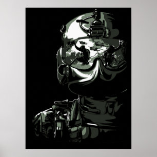 Poster Art Militär Soldat