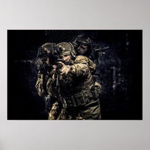 Poster Art Militär Soldat
