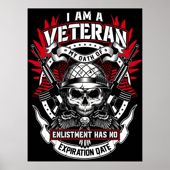 Poster Art Militär Veteran (Framsidan)