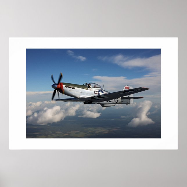 Poster Art Militär Vintage Krig Flygplan (Framsidan)