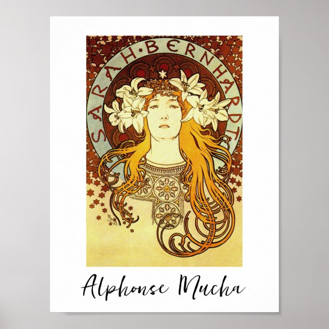 Poster - Art nouveau 'Sarah Bernardt' (Framsidan)