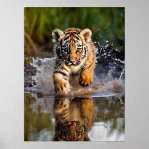 Poster Art Tiger Unge