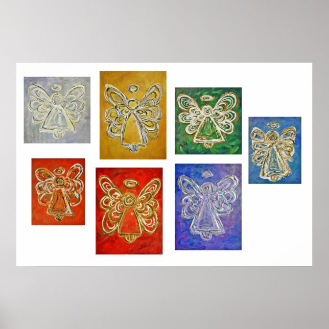 Poster Art-utskrift i Angel Färg-serien (Framsidan)