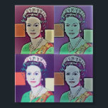 Poster - artikel "drottningen" i "Pop Art"<br><div class="desc">Drottning Elizabeth II Option på checken out for your buy this poster med ett märke som mäter berömmelse av zazzle. Lägg till ett fäste i ram och skapar ut den här vackra bilden. Glöm inte att lägga till din feedback länge med Pc:s in situ, vilket hjälper andra anpassningsbar att bestämma...</div>