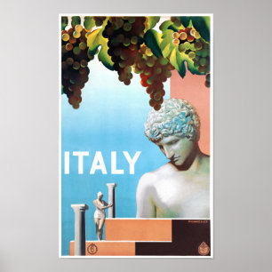 Poster återställd Italien Vintage resor