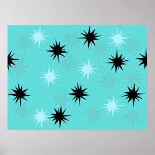 Poster atomturkos Starbursts