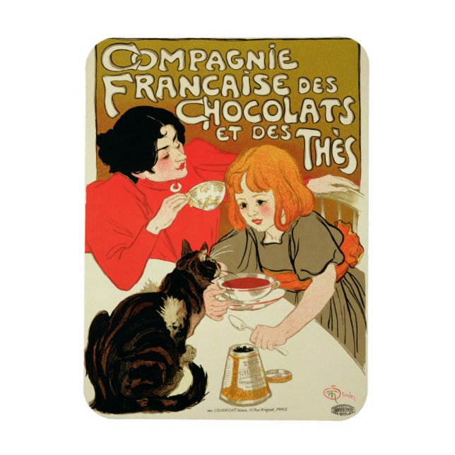 Poster att annonsera Fransken Chocolate Magnet (Vertikal)