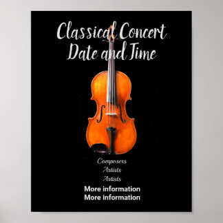 Poster att anpassa konsert