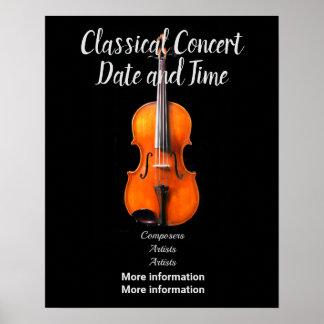 Poster att anpassa konsert