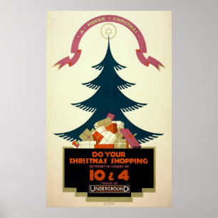 Poster att befordra resor via Londons tunnelbana