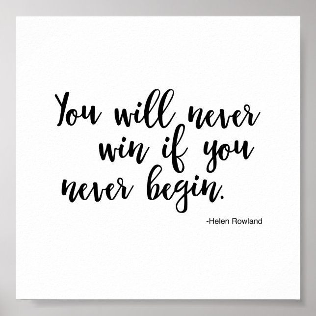 Poster att citera Helen Rowland - lyckas (Framsidan)