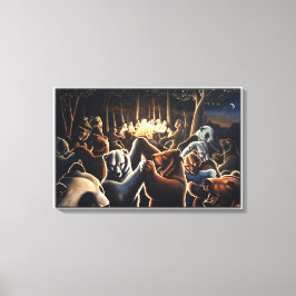 Poster att dansa konsthantverk canvastryck