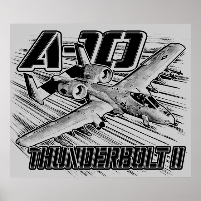 Poster av A-10 Thunderbolt II-Poster (Framsidan)