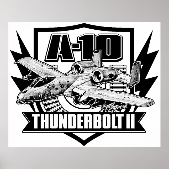 Poster av A-10 Thunderbolt II-Poster (Framsidan)