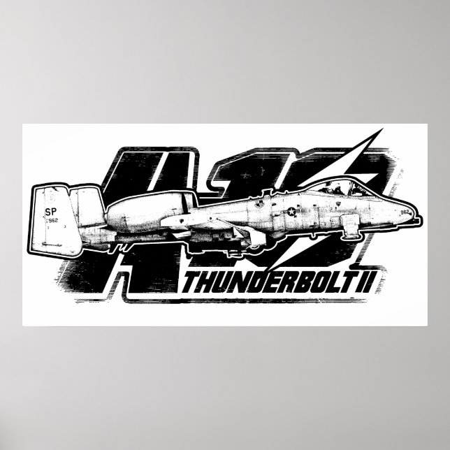 Poster av A-10 Thunderbolt II-Poster (Framsidan)