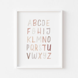 poster av ABC-neutralt med alfabet ABC
