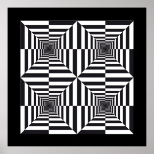Poster av abstrakt op art
