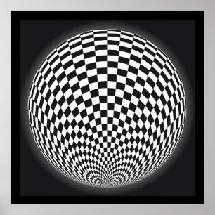 Poster av abstrakt op art