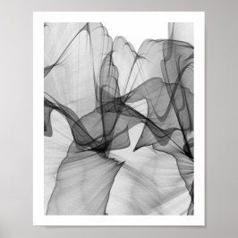Poster av abstraktens monokrom  | 8 x 10