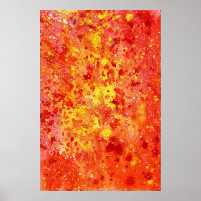 Poster av abstraktens vattenfärg (Framsidan)