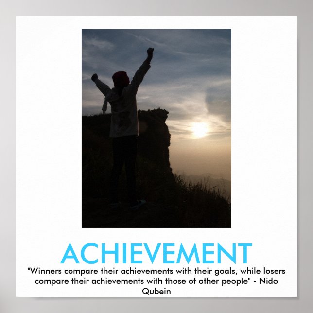 POSTER av ACHIEVEMENT-motivation (Framsidan)