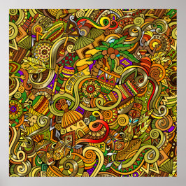 Poster av afrika Illustration Art