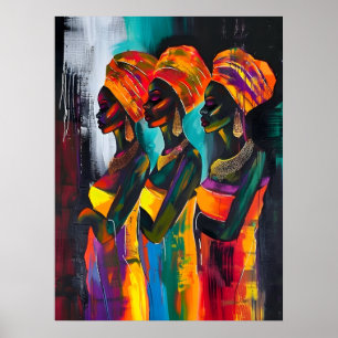 Poster av afrikansk kvinna