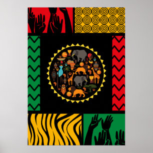 Poster av afrikanskt tema