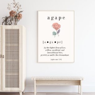 Poster av Agape Definition Wall Art