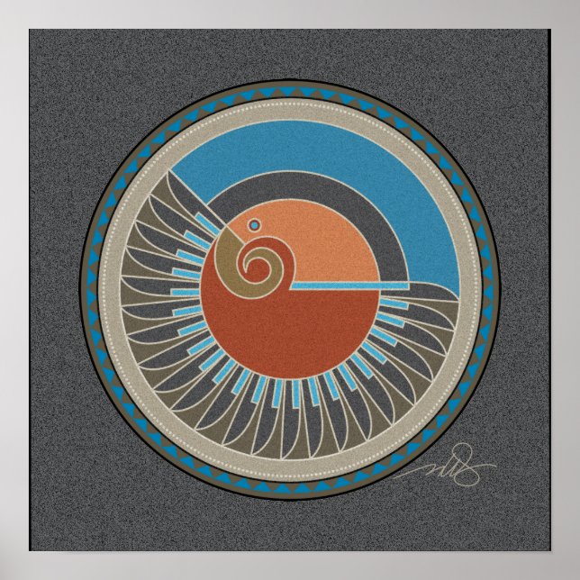 Poster av agles grått-bakgrund (Framsidan)