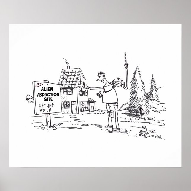 Poster av alienbortföringsprojektionsyta (Framsidan)