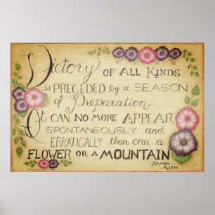Poster av Allslags seger - James Allen Quote