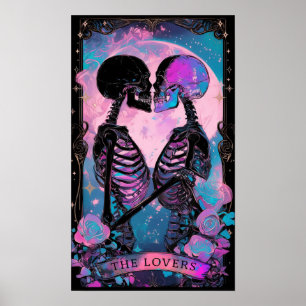 Poster av Älskare Tarot Card Witchy
