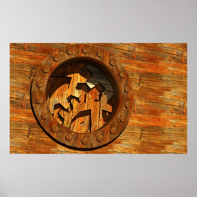 poster av ångkrucksverk (Framsidan)