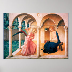 POSTER av ANNONSERING av Fra Beato Angelico