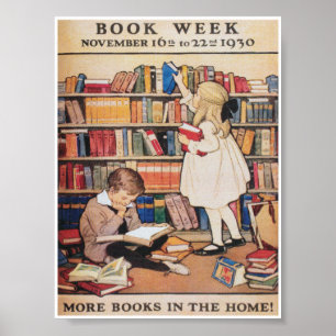 Poster av annonsering i Bok-veckan