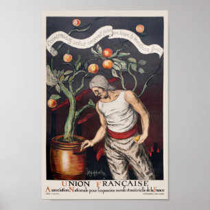 Poster av annonsering om vintage Fransk