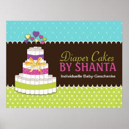Poster av anpassningsbar Diaper Cake