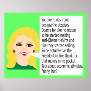 Poster av anti-Obama Irony