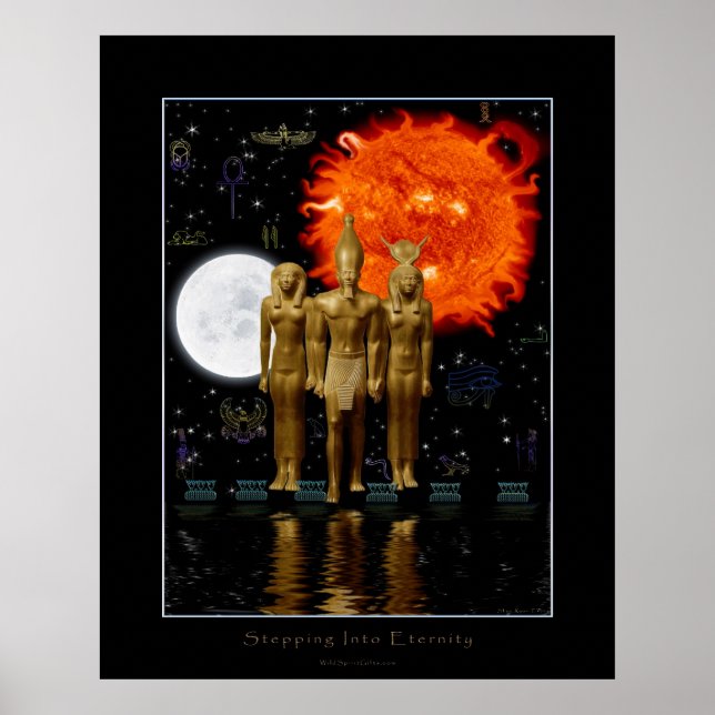 Poster av antika egyptiska fantasi (Framsidan)