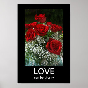Poster av antiValentineser i Bukett med rosor Demo